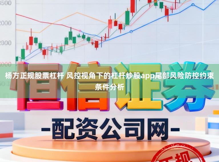 杨方正规股票杠杆 风控视角下的杠杆炒股app尾部风险防控约束条件分析